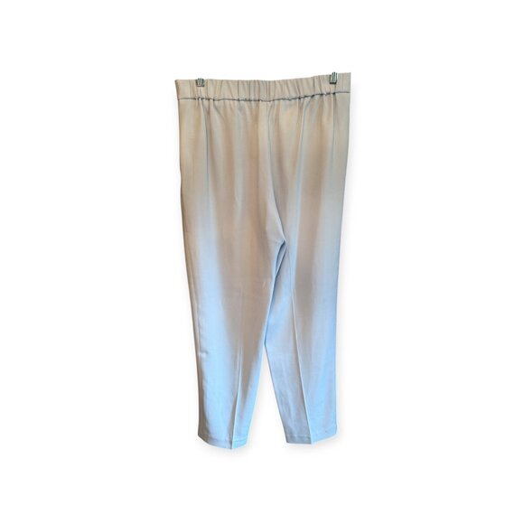 Babaton Atelier Light Blue Pull-On Pants Sz 8 Side Pockets Tapered Leg Quiet Lux - Picture 3 of 8